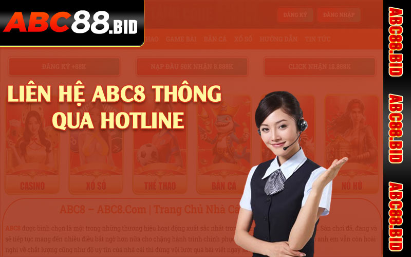 Liên hệ ABC8 thông qua hotline